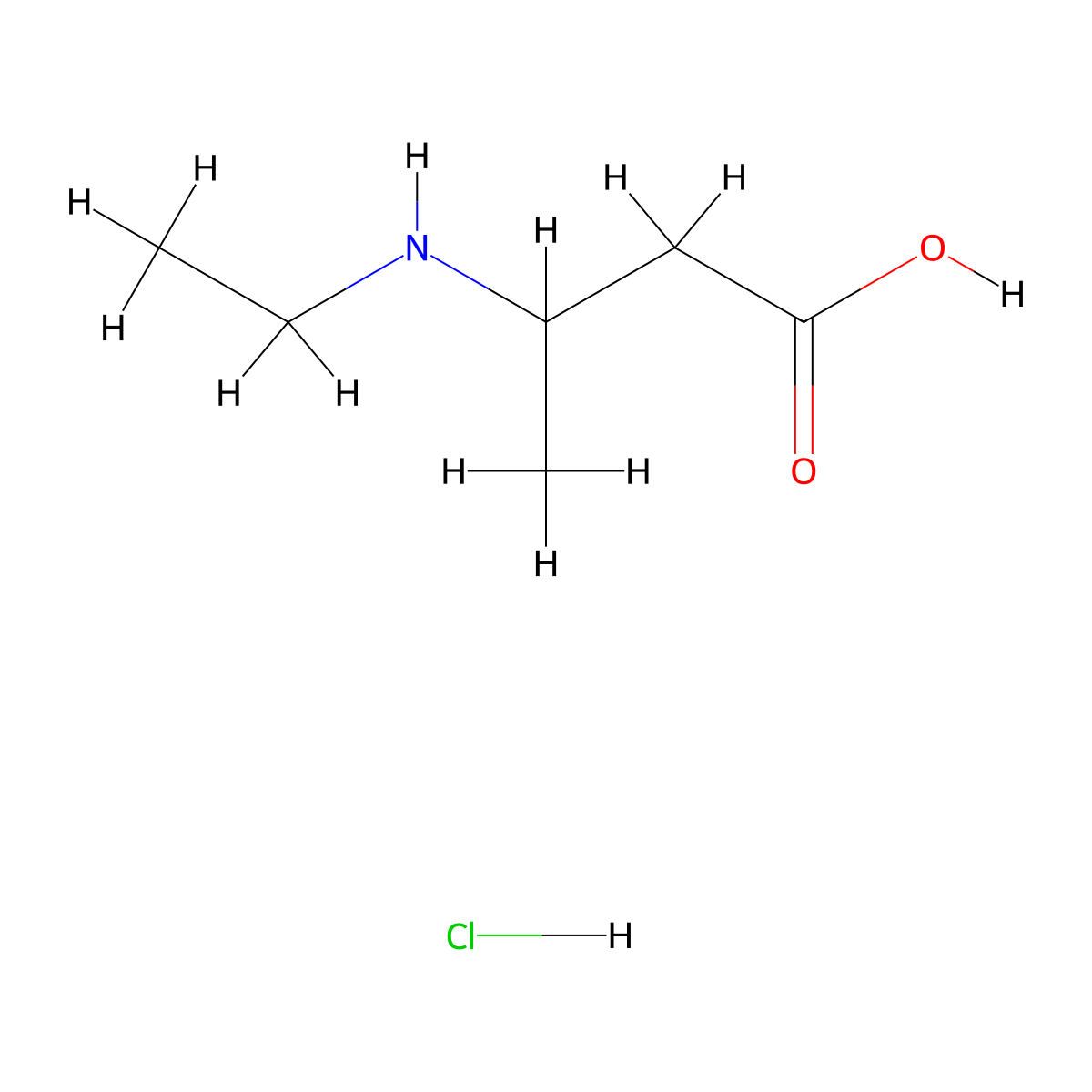 3-(Ethylamino)butanoic acid hydrochloride molecular structure, CAS 859081-59-7