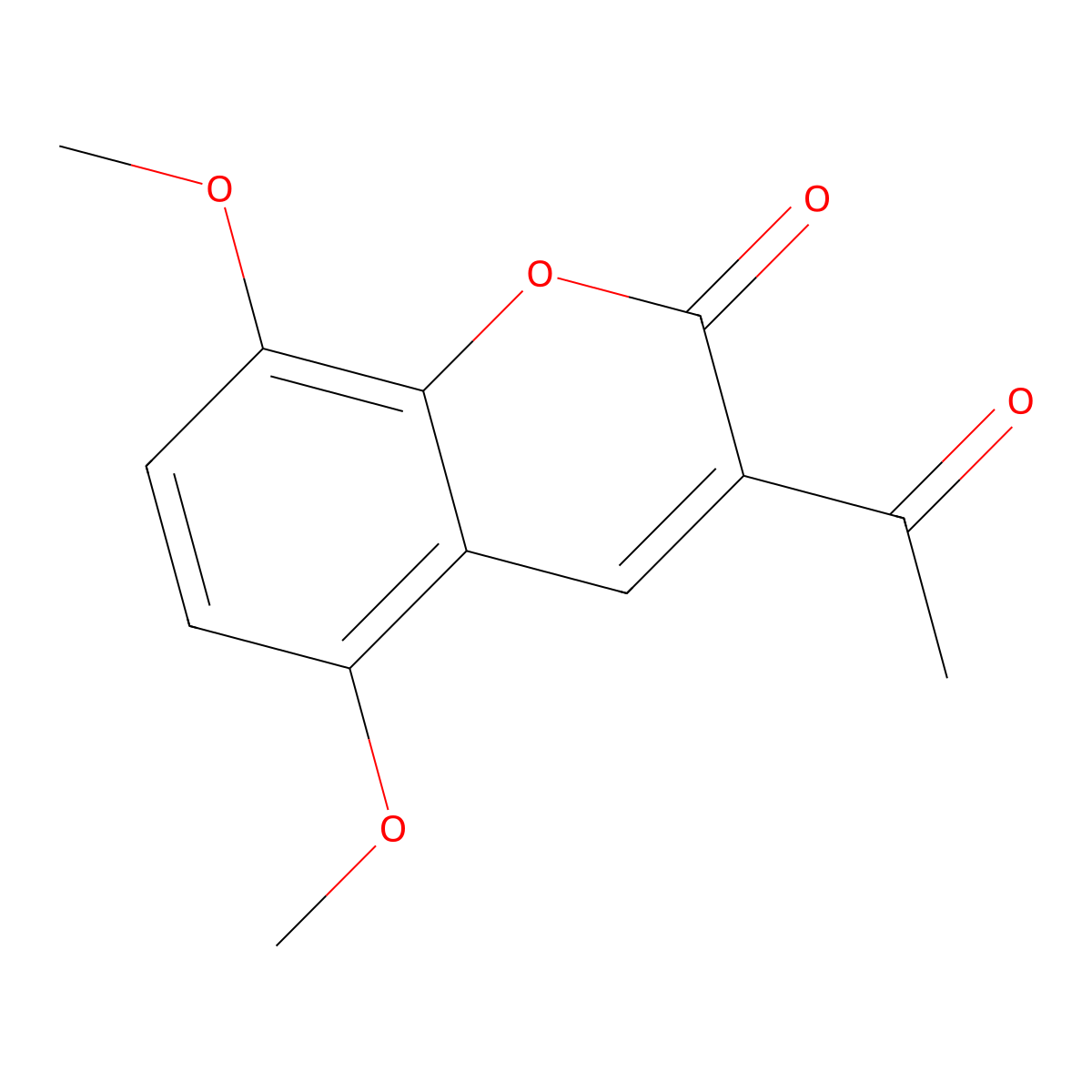 3-acetyl-5,8-dimethoxy-2H-chromen-2-one molecular structure, CAS 859108-99-9
