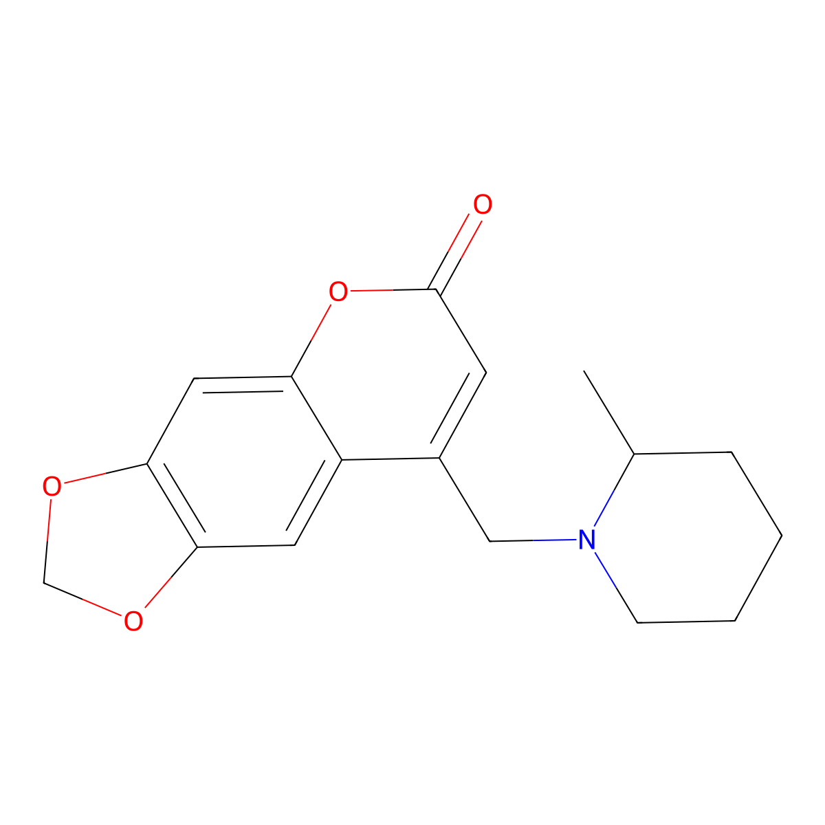 8-((2-methylpiperidin-1-yl)methyl)-6H-[1,3]dioxolo[4,5-g]chromen-6-one molecular structure, CAS 859109-39-0