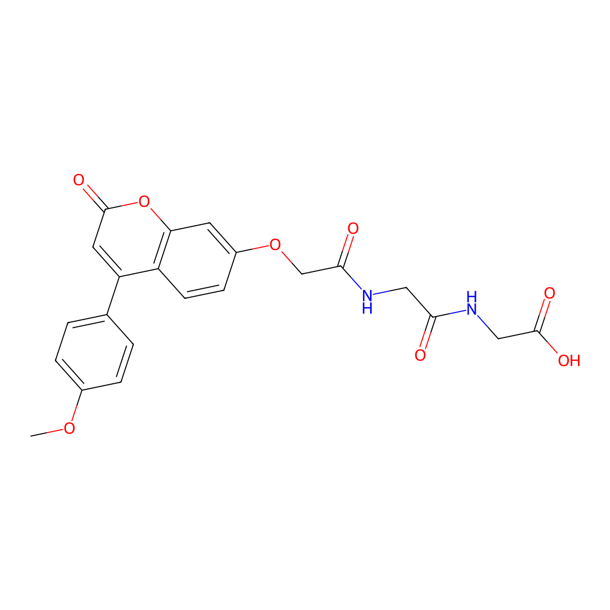 N-({[4-(4-methoxyphenyl)-2-oxo-2H-chromen-7-yl]oxy}acetyl)glycylglycine molecular structure, CAS 859109-88-9