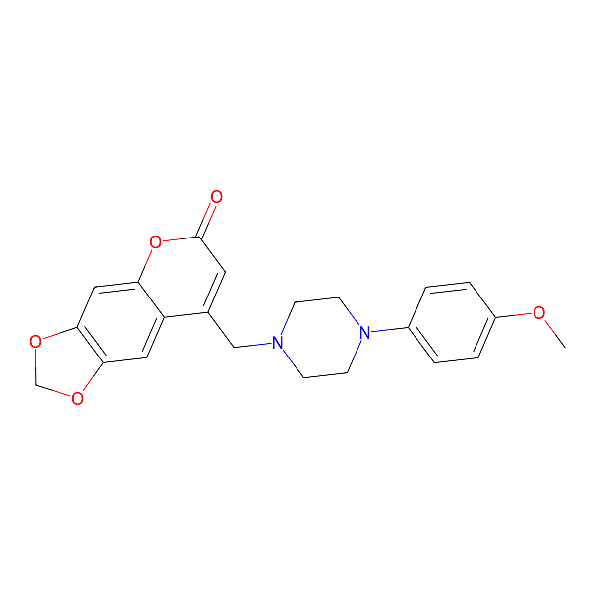 8-((4-(4-methoxyphenyl)piperazin-1-yl)methyl)-6H-[1,3]dioxolo[4,5-g]chromen-6-one molecular structure, CAS 859113-45-4