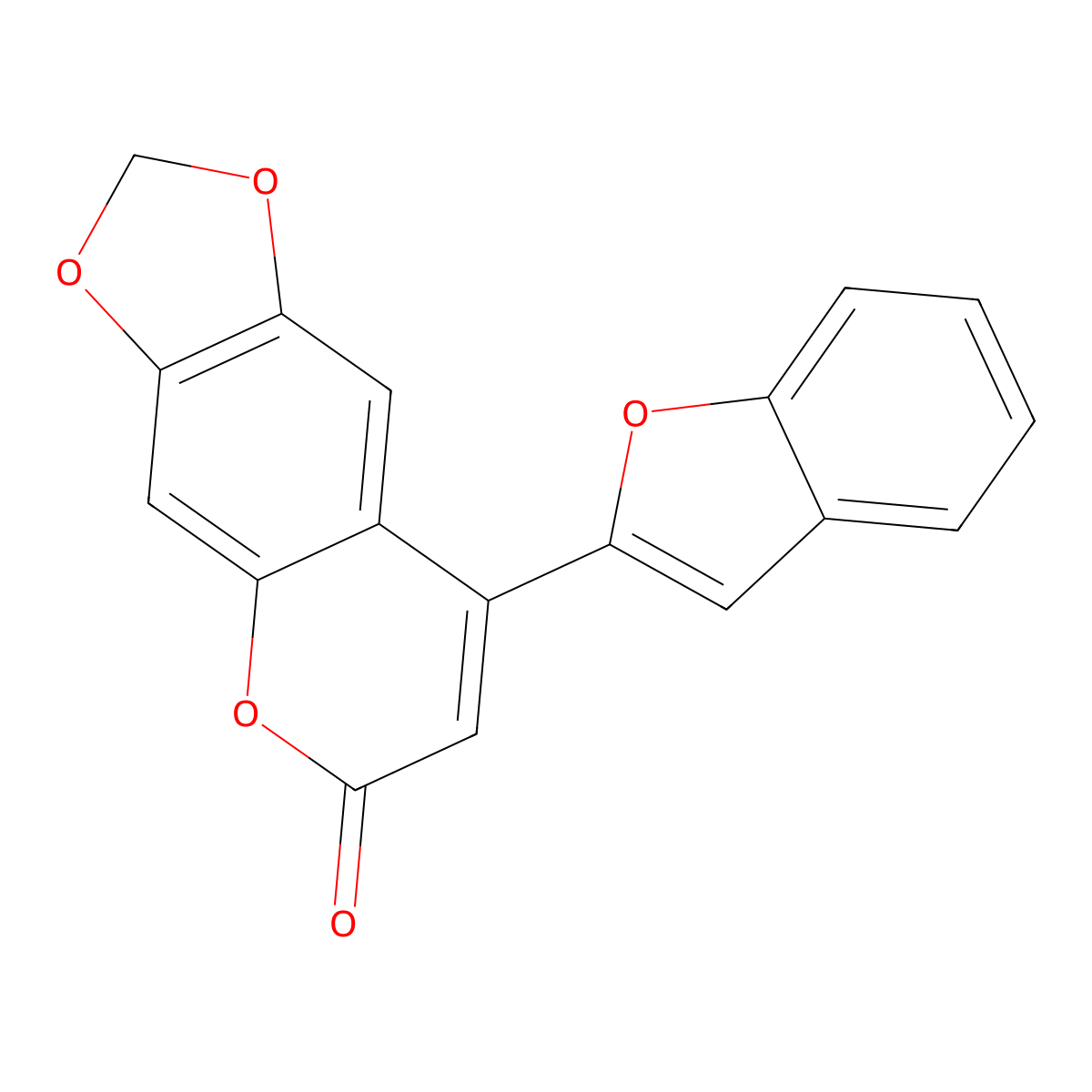 8-(benzofuran-2-yl)-6H-[1,3]dioxolo[4,5-g]chromen-6-one molecular structure, CAS 859113-46-5