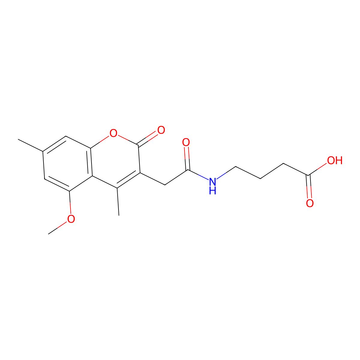 4-{[(5-methoxy-4,7-dimethyl-2-oxo-2H-chromen-3-yl)acetyl]amino}butanoic acid molecular structure, CAS 859114-30-0