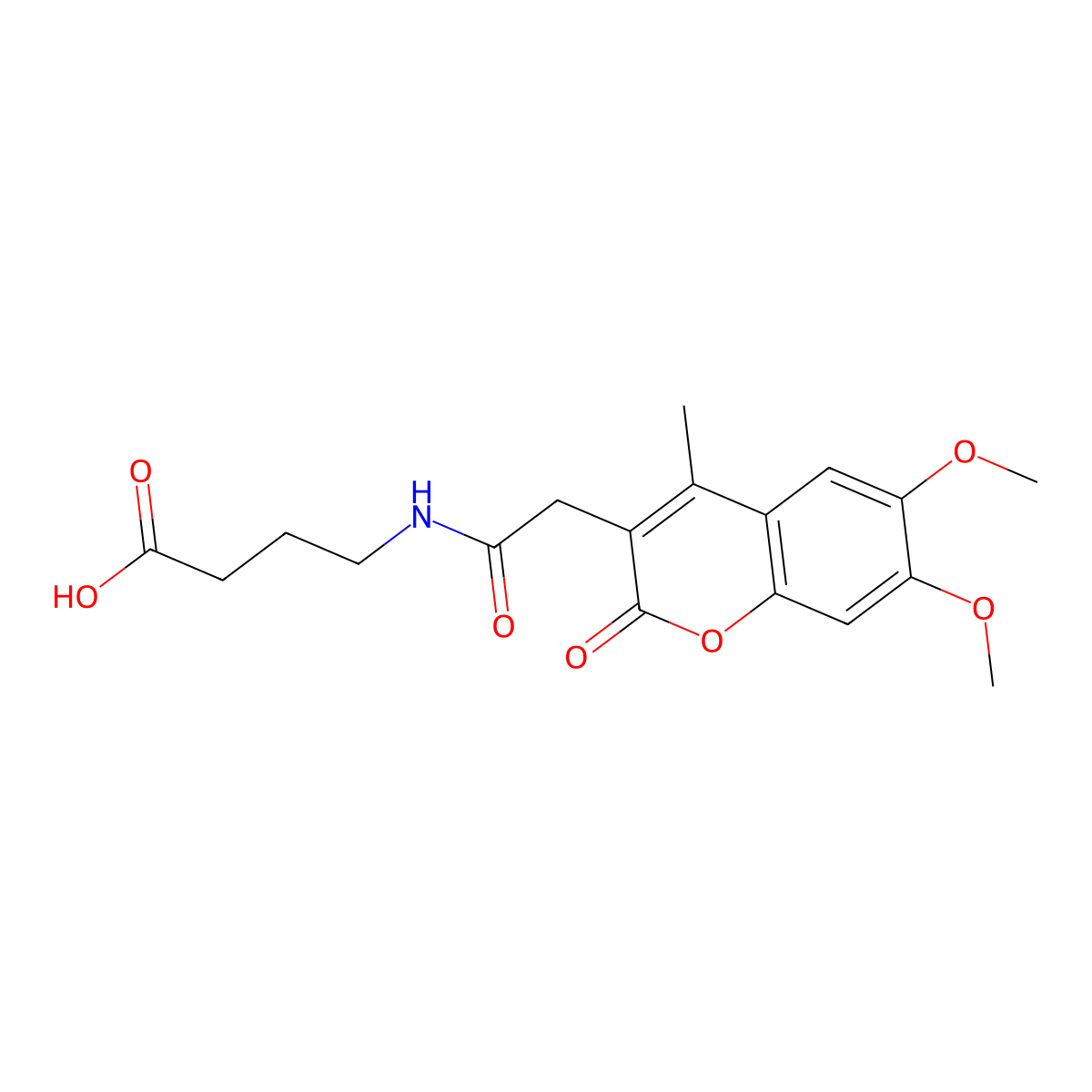 4-{[(6,7-dimethoxy-4-methyl-2-oxo-2H-chromen-3-yl)acetyl]amino}butanoic acid molecular structure, CAS 859114-69-5