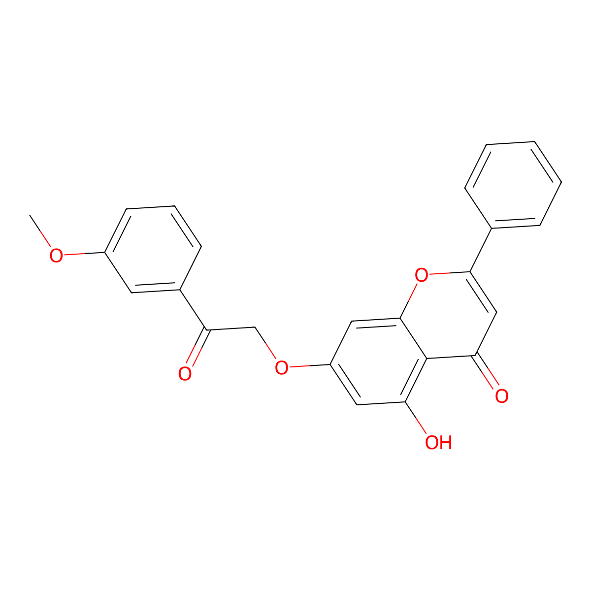 5-hydroxy-7-[2-(3-methoxyphenyl)-2-oxoethoxy]-2-phenyl-4H-chromen-4-one molecular structure, CAS 859127-11-0