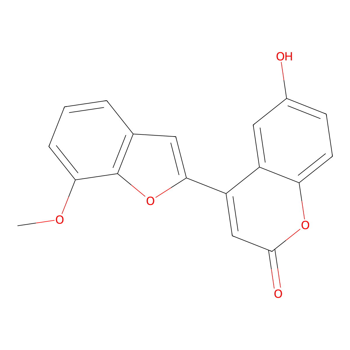 6-Hydroxy-4-(7-methoxy-1-benzofuran-2-yl)chromen-2-one molecular structure, CAS 859130-35-1