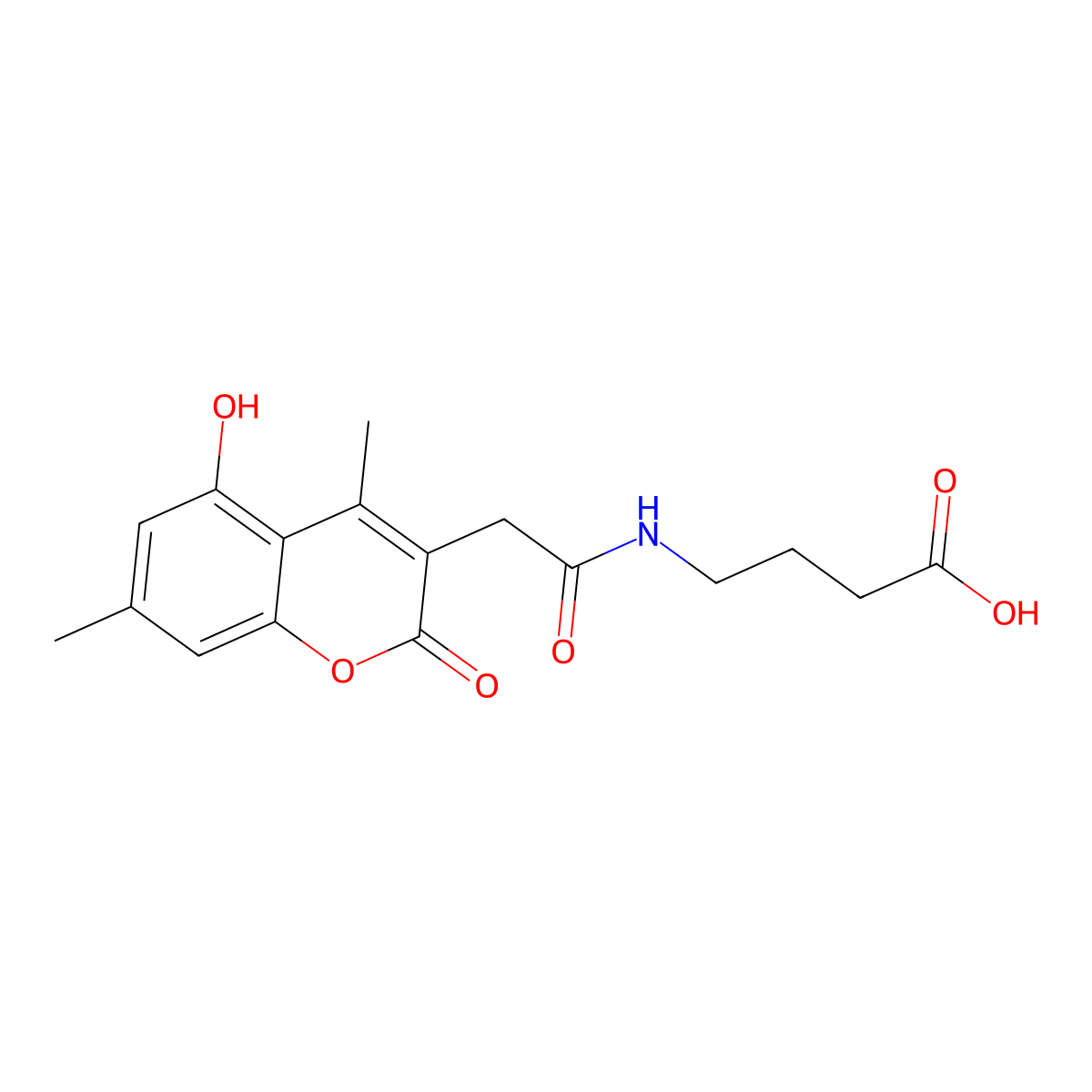 4-{[(5-hydroxy-4,7-dimethyl-2-oxo-2H-chromen-3-yl)acetyl]amino}butanoic acid molecular structure, CAS 859131-29-6