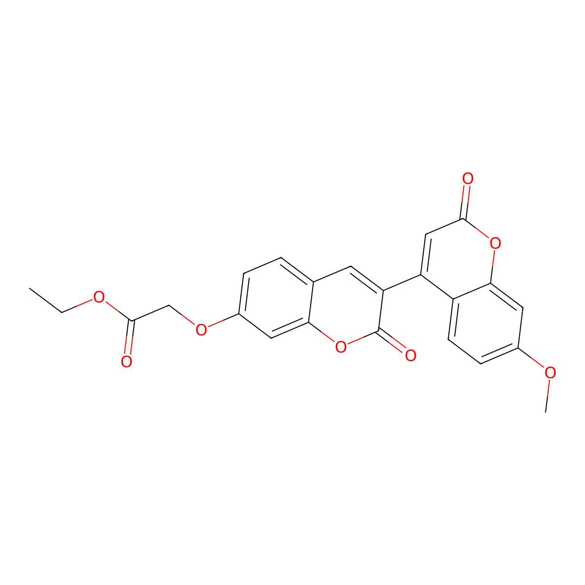 ethyl [(7'-methoxy-2,2'-dioxo-2H,2'H-3,4'-bichromen-7-yl)oxy]acetate molecular structure, CAS 859134-37-5