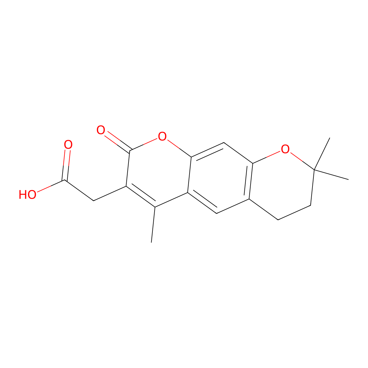 2-{4,8,8-trimethyl-2-oxo-2H,6H,7H,8H-pyrano[3,2-g]chromen-3-yl}acetic acid molecular structure, CAS 859134-97-7