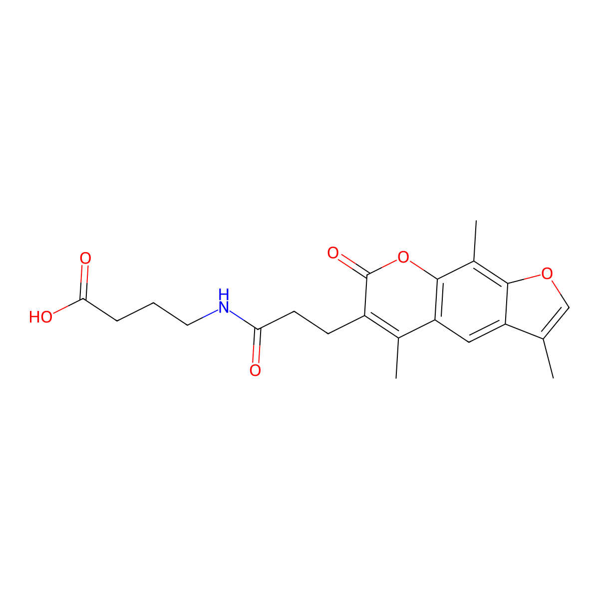4-{[3-(3,5,9-trimethyl-7-oxo-7H-furo[3,2-g]chromen-6-yl)propanoyl]amino}butanoic acid molecular structure, CAS 859137-65-8