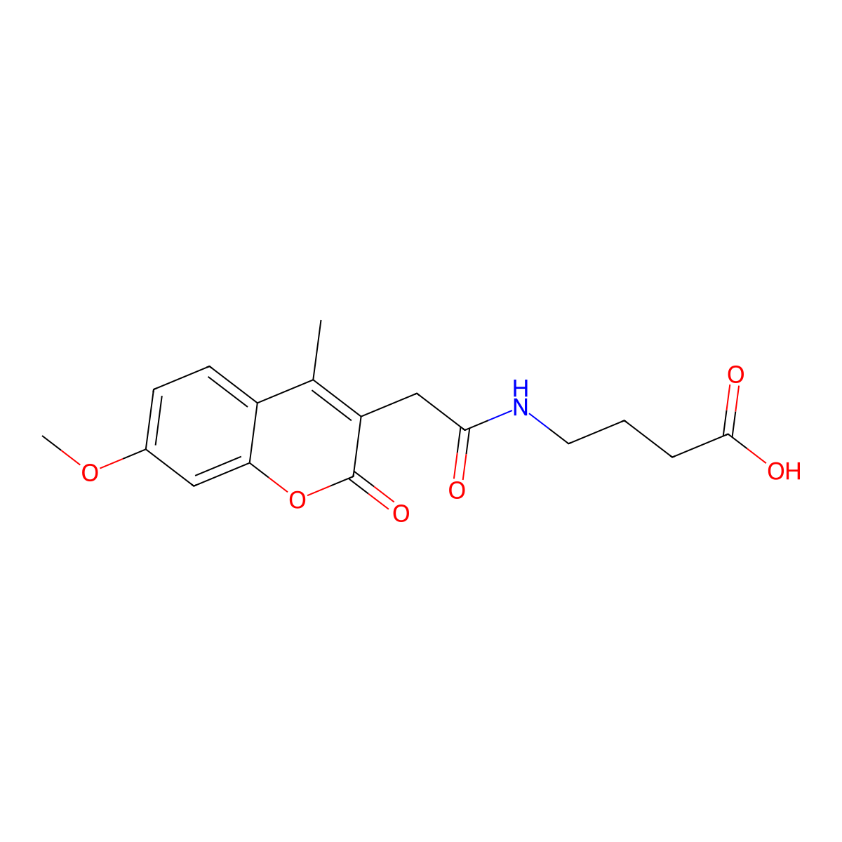 4-{[(7-methoxy-4-methyl-2-oxo-2H-chromen-3-yl)acetyl]amino}butanoic acid molecular structure, CAS 859138-95-7