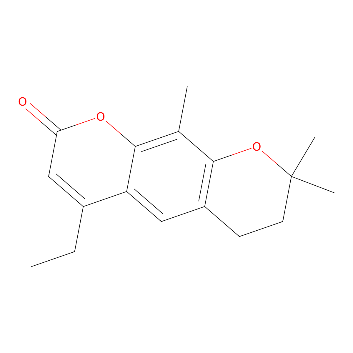 4-ethyl-8,8,10-trimethyl-7,8-dihydro-2H,6H-pyrano[3,2-g]chromen-2-one molecular structure, CAS 859141-61-0