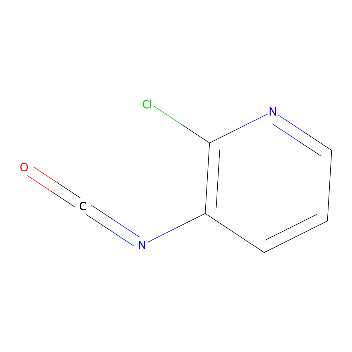 2-Chloro-3-isocyanatopyridine molecular structure, CAS 85915-44-2