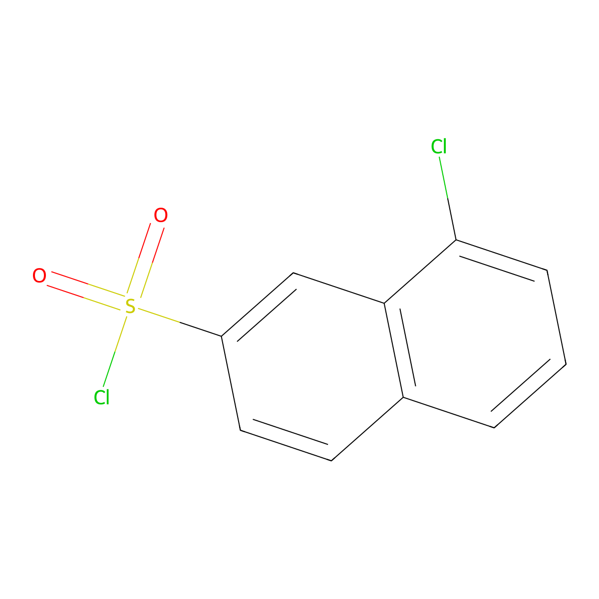 8-Chloronaphthalene-2-sulfonyl chloride molecular structure, CAS 85915-71-5