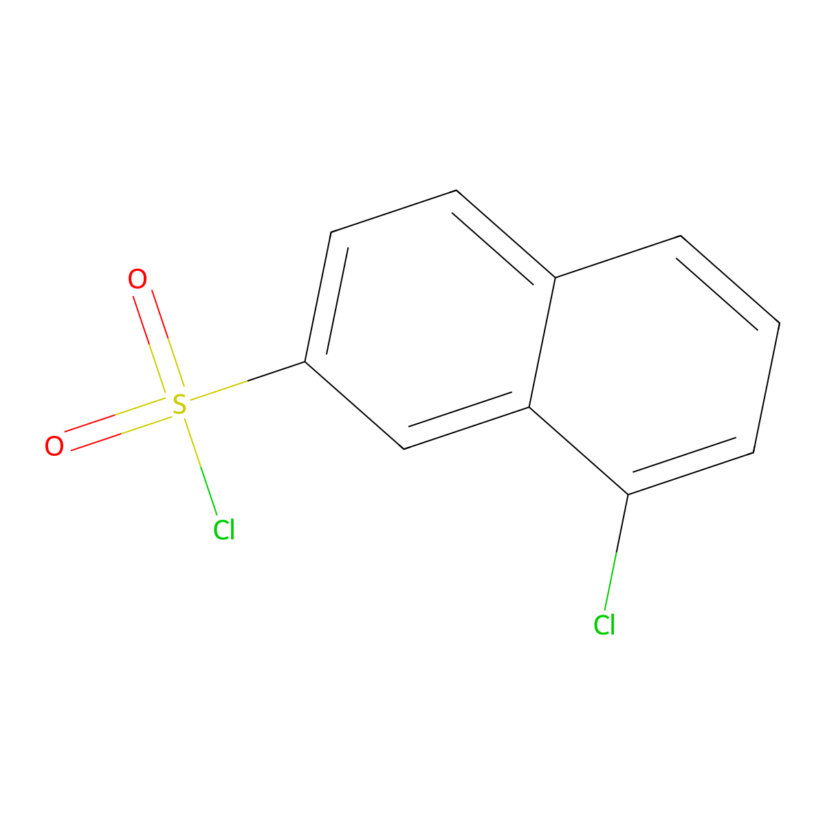 8-Chloronaphthalene-2-sulfonyl chloride molecular structure, CAS 85915-71-5