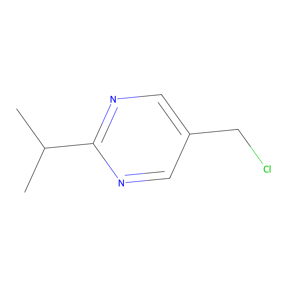 5-(Chloromethyl)-2-isopropylpyrimidine molecular structure, CAS 859162-67-7
