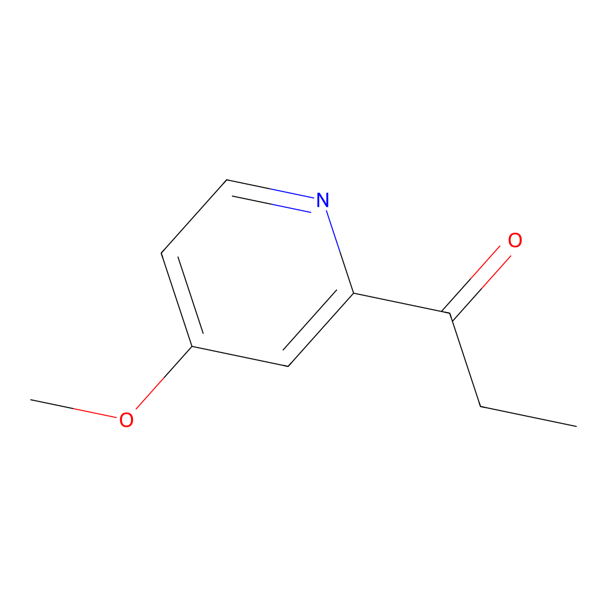 1-(4-Methoxy-2-pyridinyl)-1-propanone molecular structure, CAS 859171-67-8