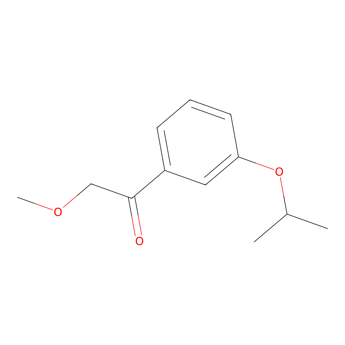 2-Methoxy-1-[3-(1-methylethoxy)phenyl]ethanone molecular structure, CAS 859171-77-0