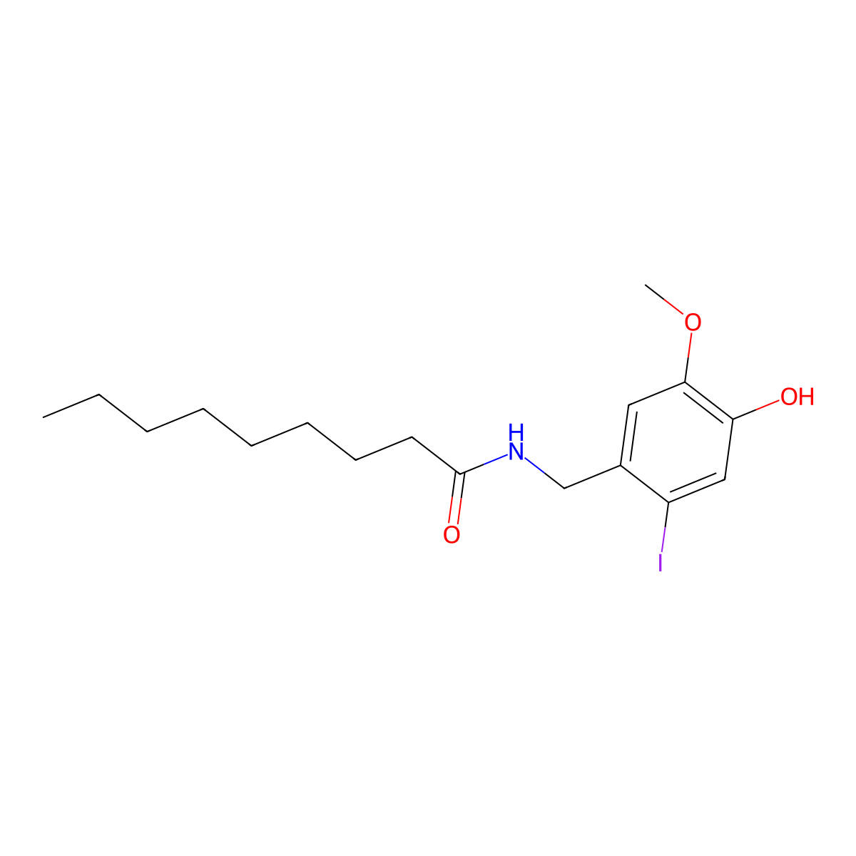 6-Iodonordihydrocapsaicin molecular structure, CAS 859171-97-4