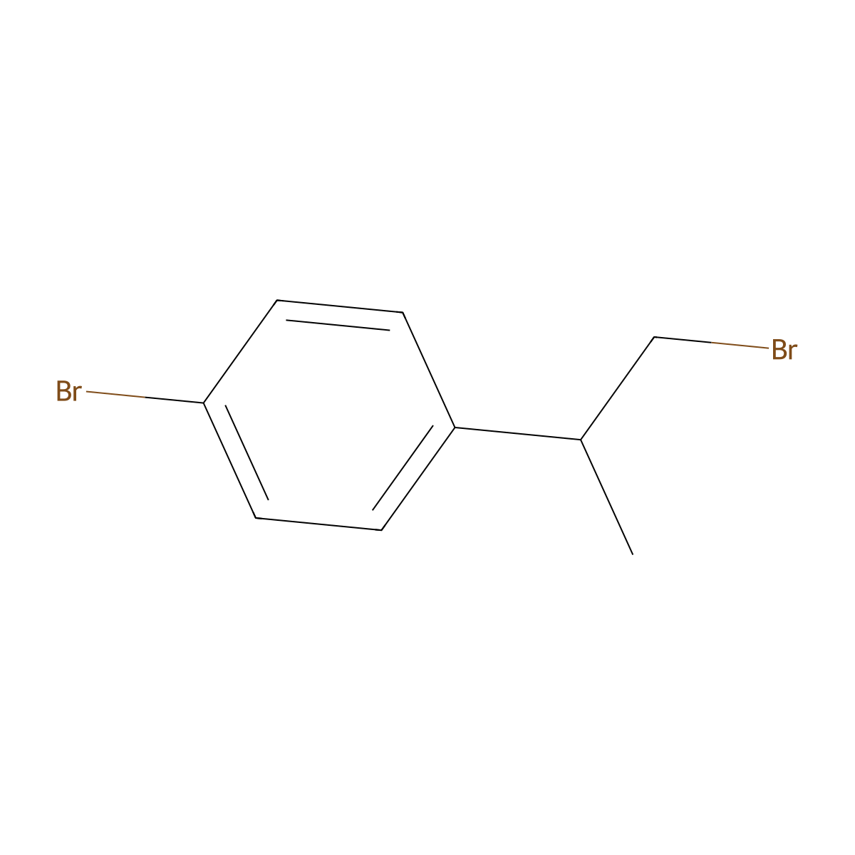 1-Bromo-4-(1-bromopropan-2-yl)benzene molecular structure, CAS 859175-02-3