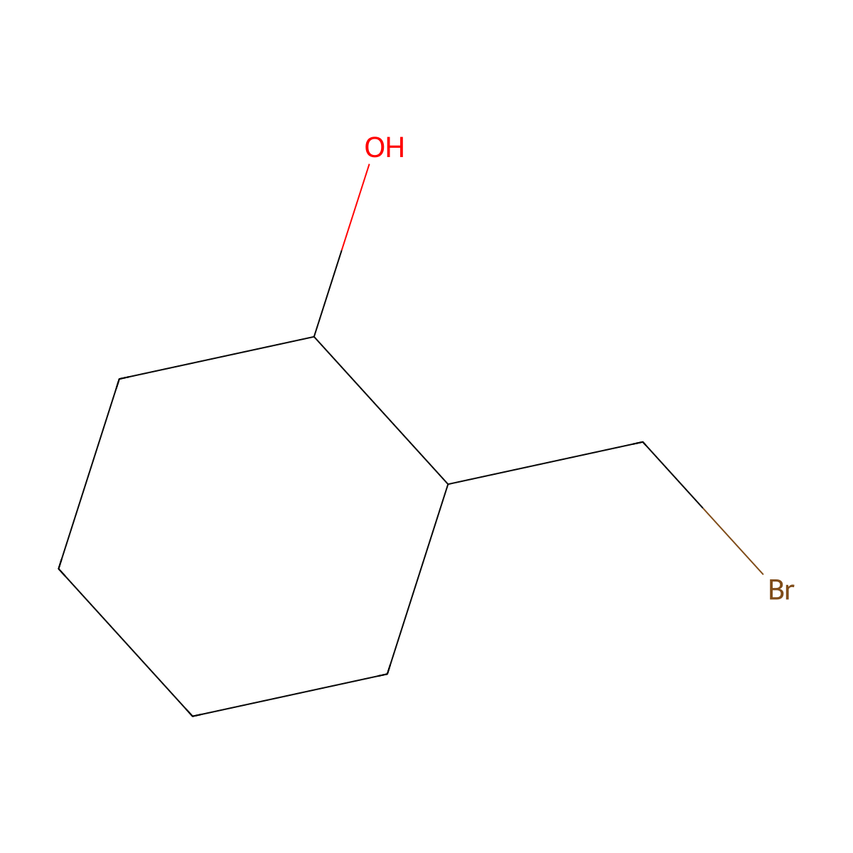 2-(Bromomethyl)cyclohexan-1-ol molecular structure, CAS 859179-50-3