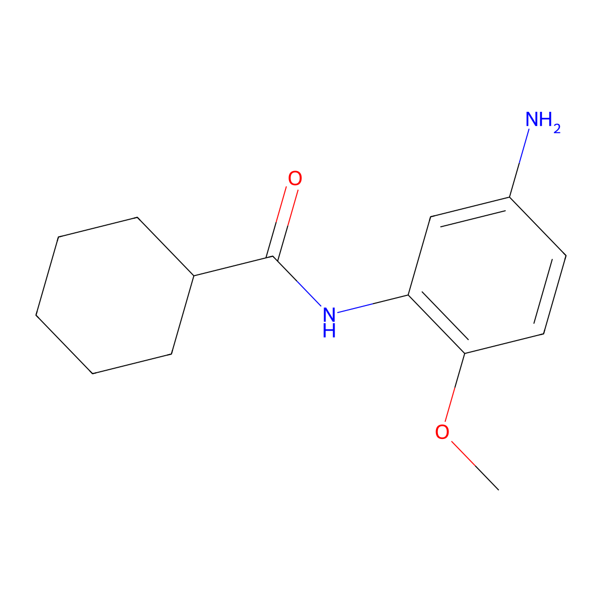 N-(5-Amino-2-methoxyphenyl)cyclohexanecarboxamide molecular structure, CAS 859179-67-2