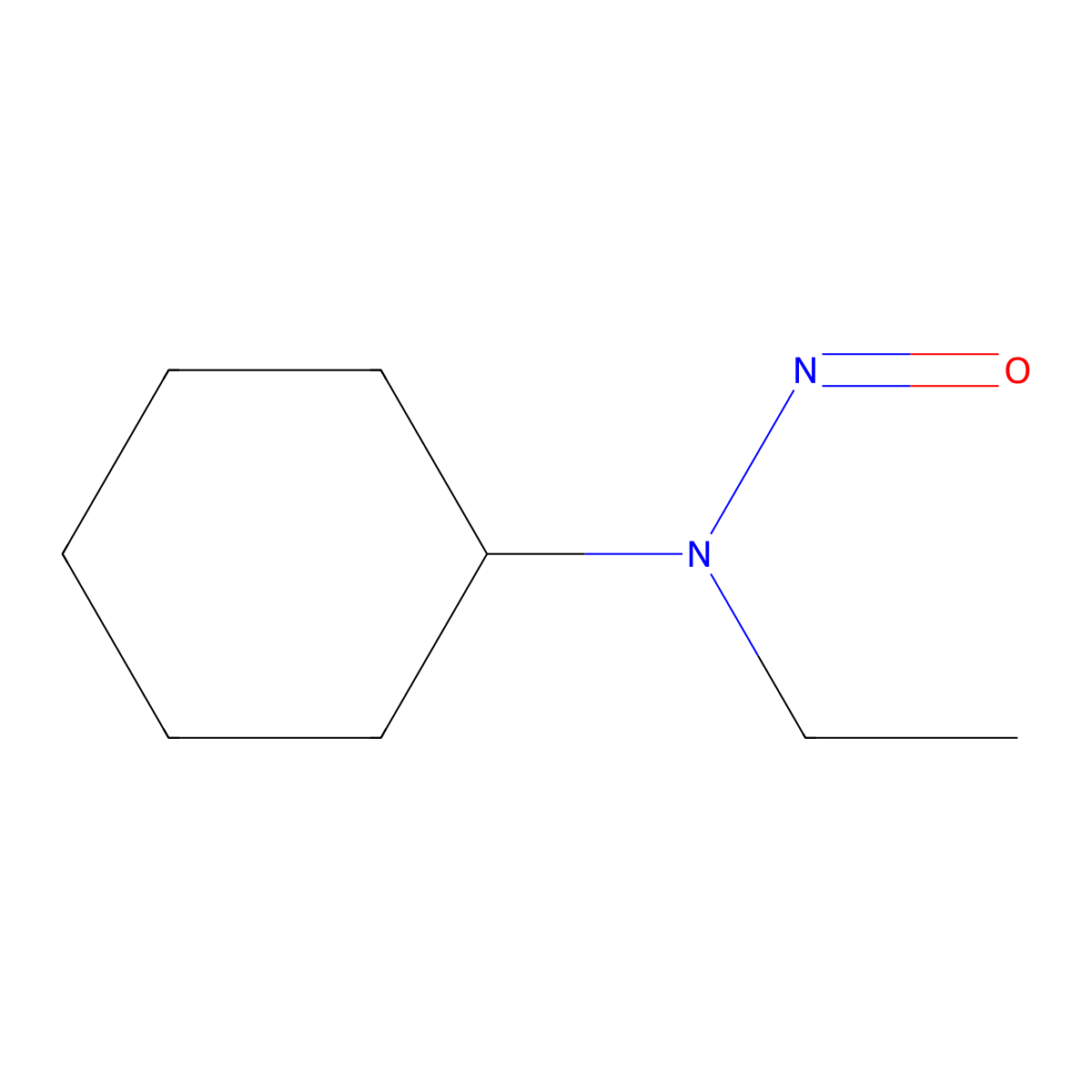 N-ethyl-N-nitrosocyclohexanamine molecular structure, CAS 859181-06-9
