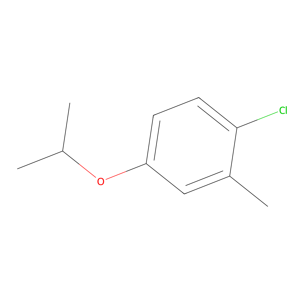 1-Chloro-4-isopropoxy-2-methylbenzene molecular structure, CAS 859181-31-0