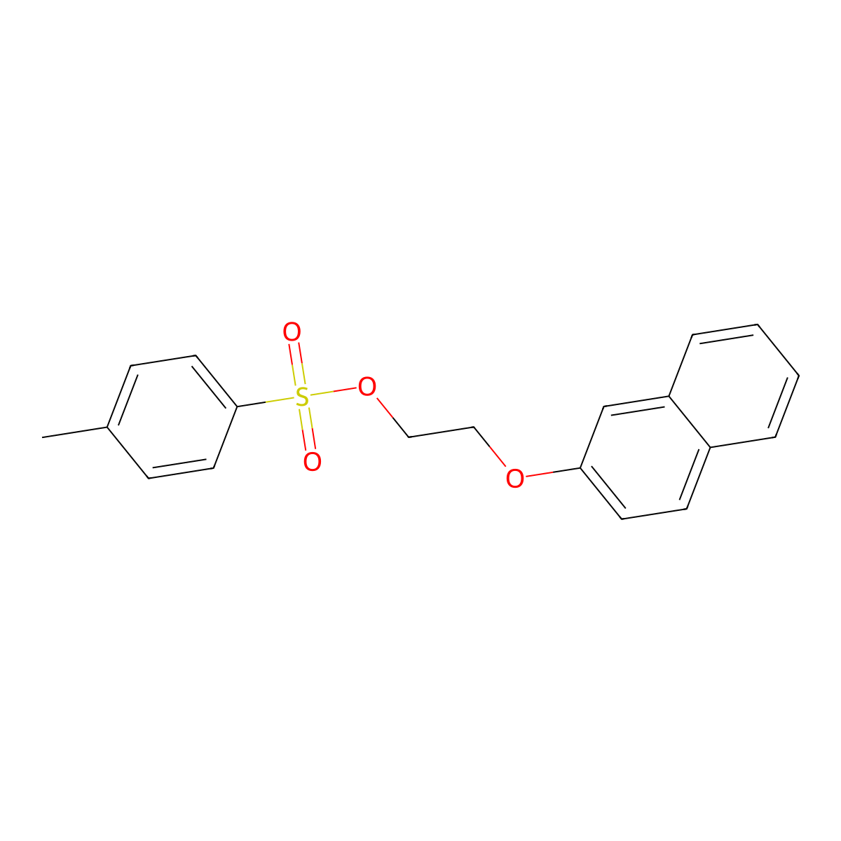 2-(2-Naphthyloxy)ethyl 4-methylbenzenesulfonate molecular structure, CAS 859186-38-2