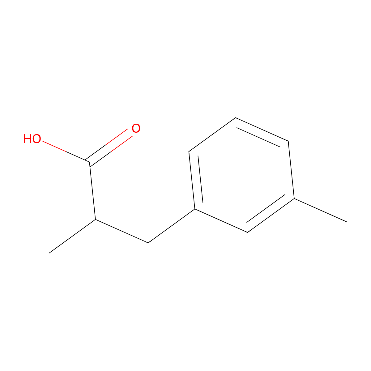 2-Methyl-3-m-tolyl-propionic acid molecular structure, CAS 859192-05-5
