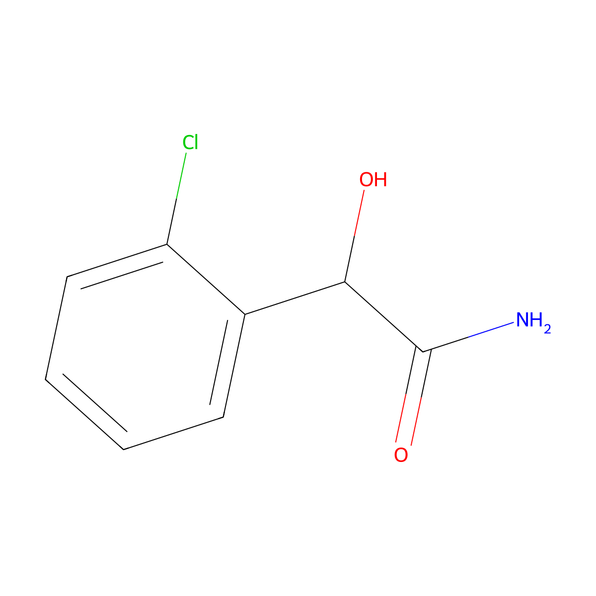 2-(2-Chlorophenyl)-2-hydroxyacetamide molecular structure, CAS 859195-44-1
