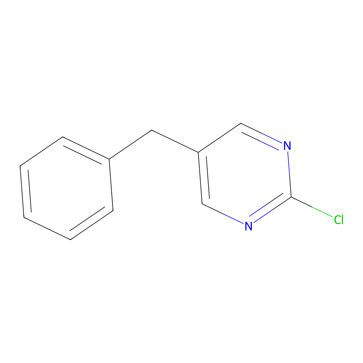 5-Benzyl-2-chloropyrimidine molecular structure, CAS 859209-15-7