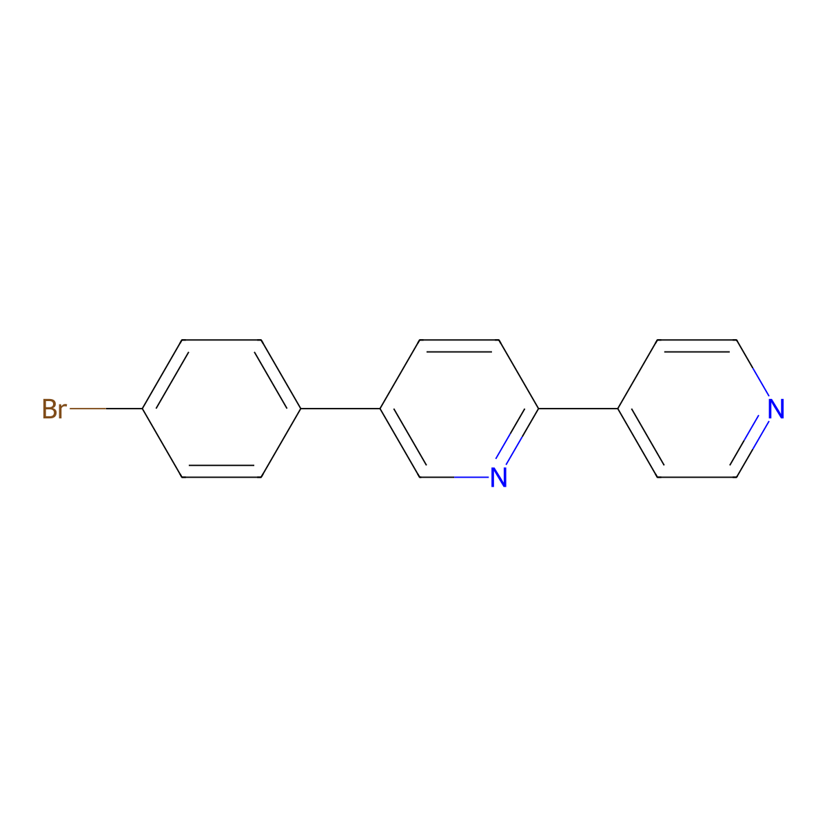5-(4-Bromophenyl)-2,4'-bipyridine molecular structure, CAS 859211-25-9