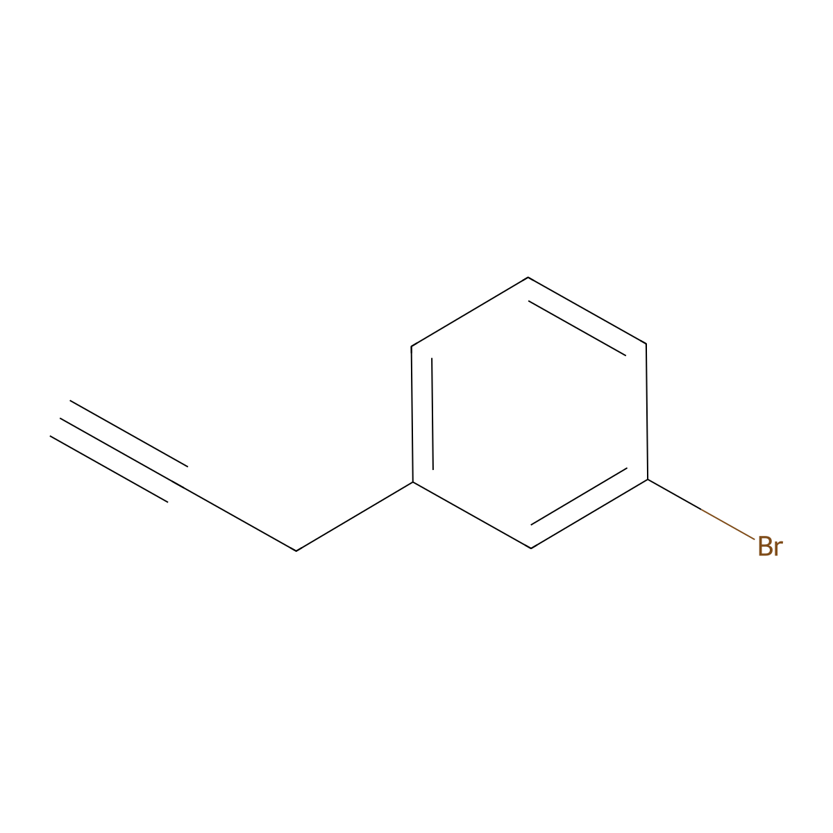 1-Bromo-3-(prop-2-YN-1-YL)benzene molecular structure, CAS 859211-30-6