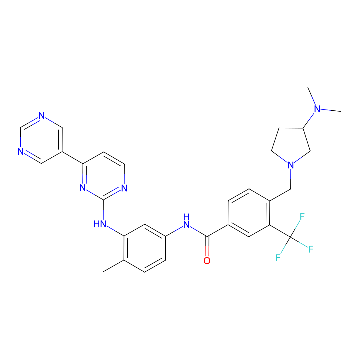 Bafetinib molecular structure, CAS 859212-16-1