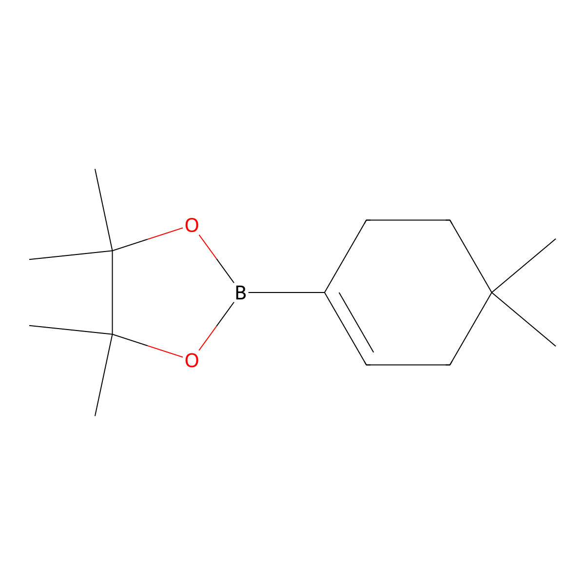 2-(4,4-Dimethylcyclohex-1-en-1-yl)-4,4,5,5-tetramethyl-1,3,2-dioxaborolane molecular structure, CAS 859217-67-7