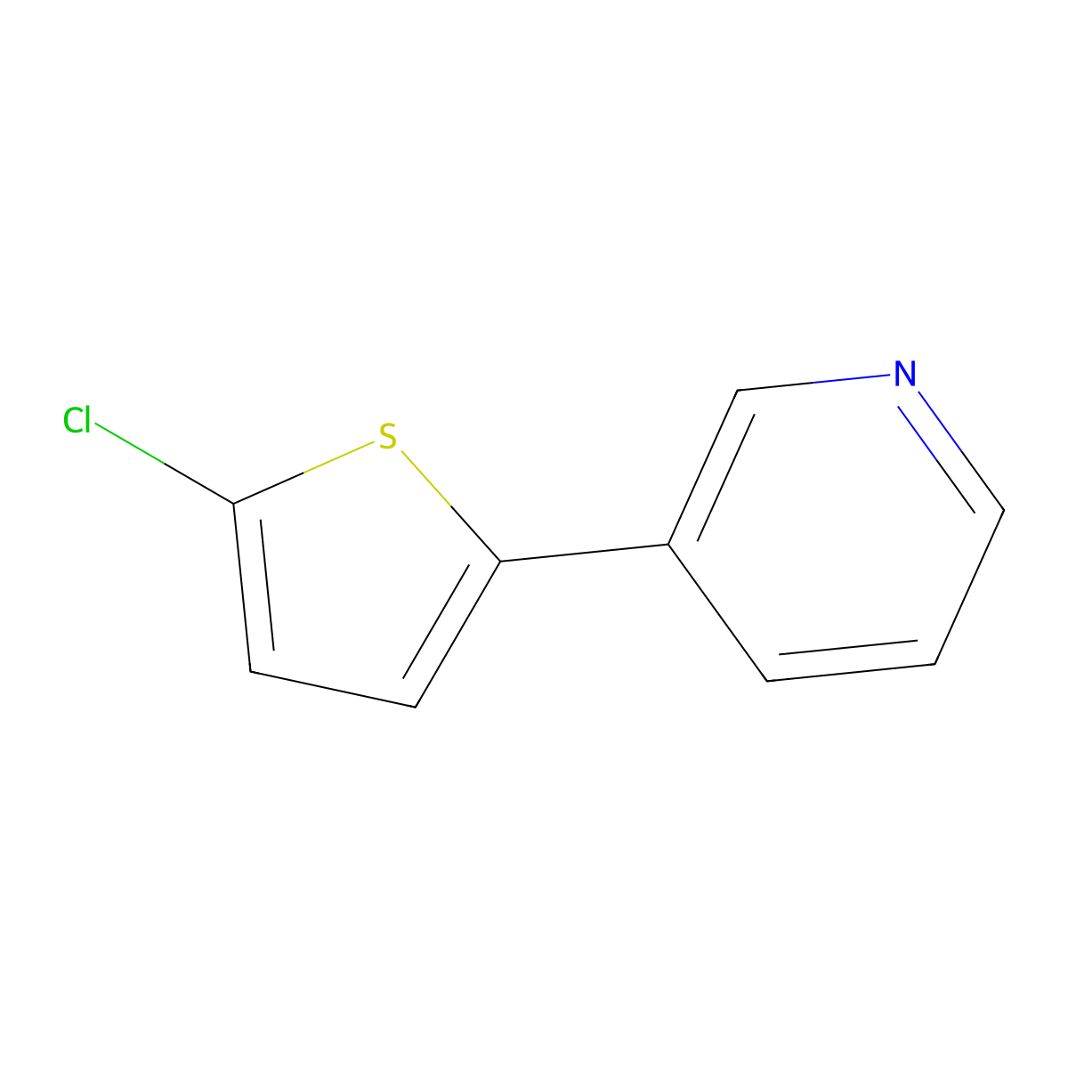 3-(5-Chloro-2-thienyl)pyridine molecular structure, CAS 859239-16-0