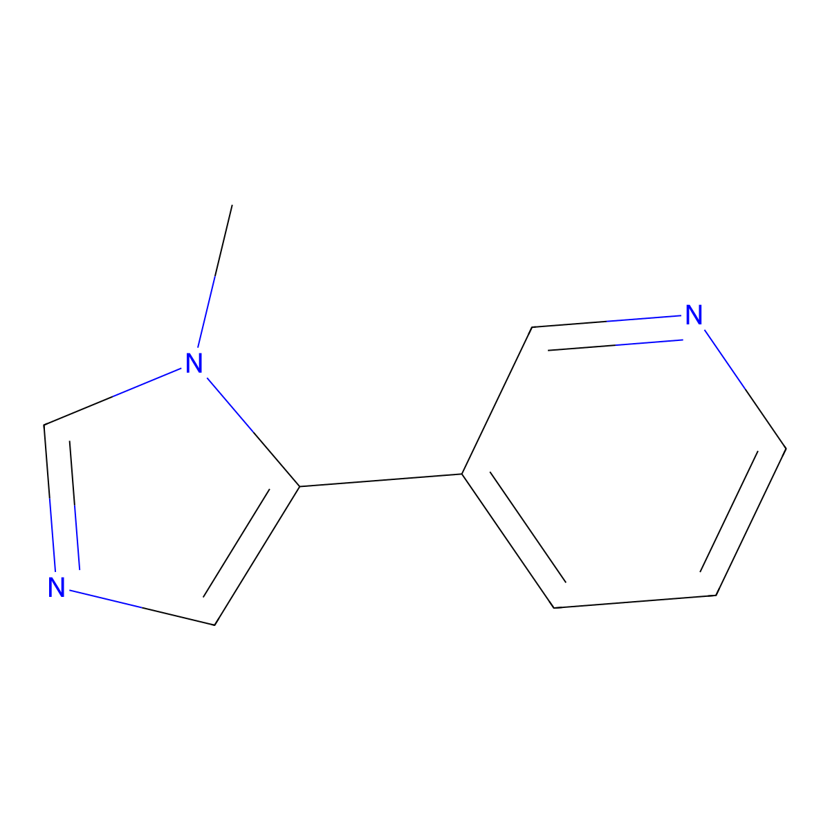 3-(1-Methyl-1H-imidazol-5-yl)pyridine molecular structure, CAS 859239-29-5