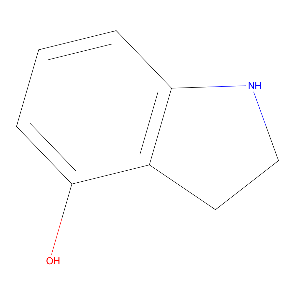 Indoline-4-ol molecular structure, CAS 85926-99-4