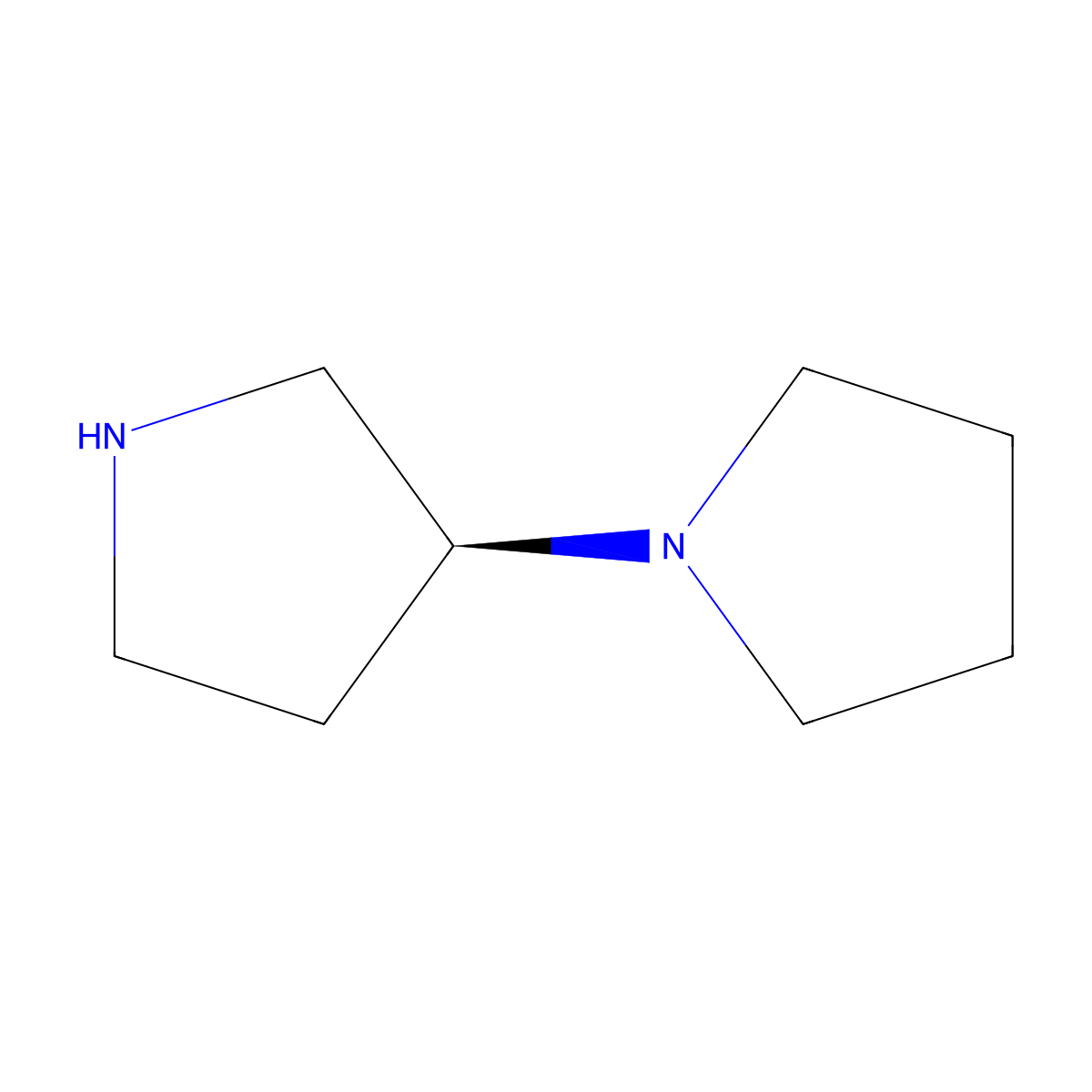 (3S)-3-(Pyrrolidin-1-YL)pyrrolidine molecular structure, CAS 859282-12-5