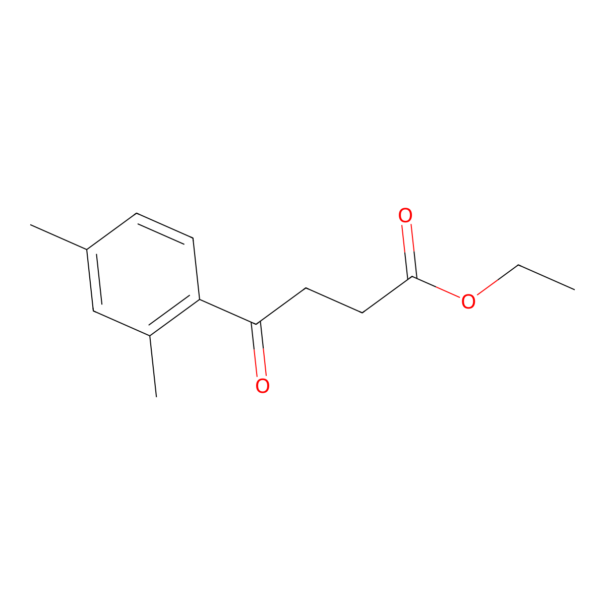 Ethyl 4-(2,4-dimethylphenyl)-4-oxobutanoate molecular structure, CAS 859301-16-9