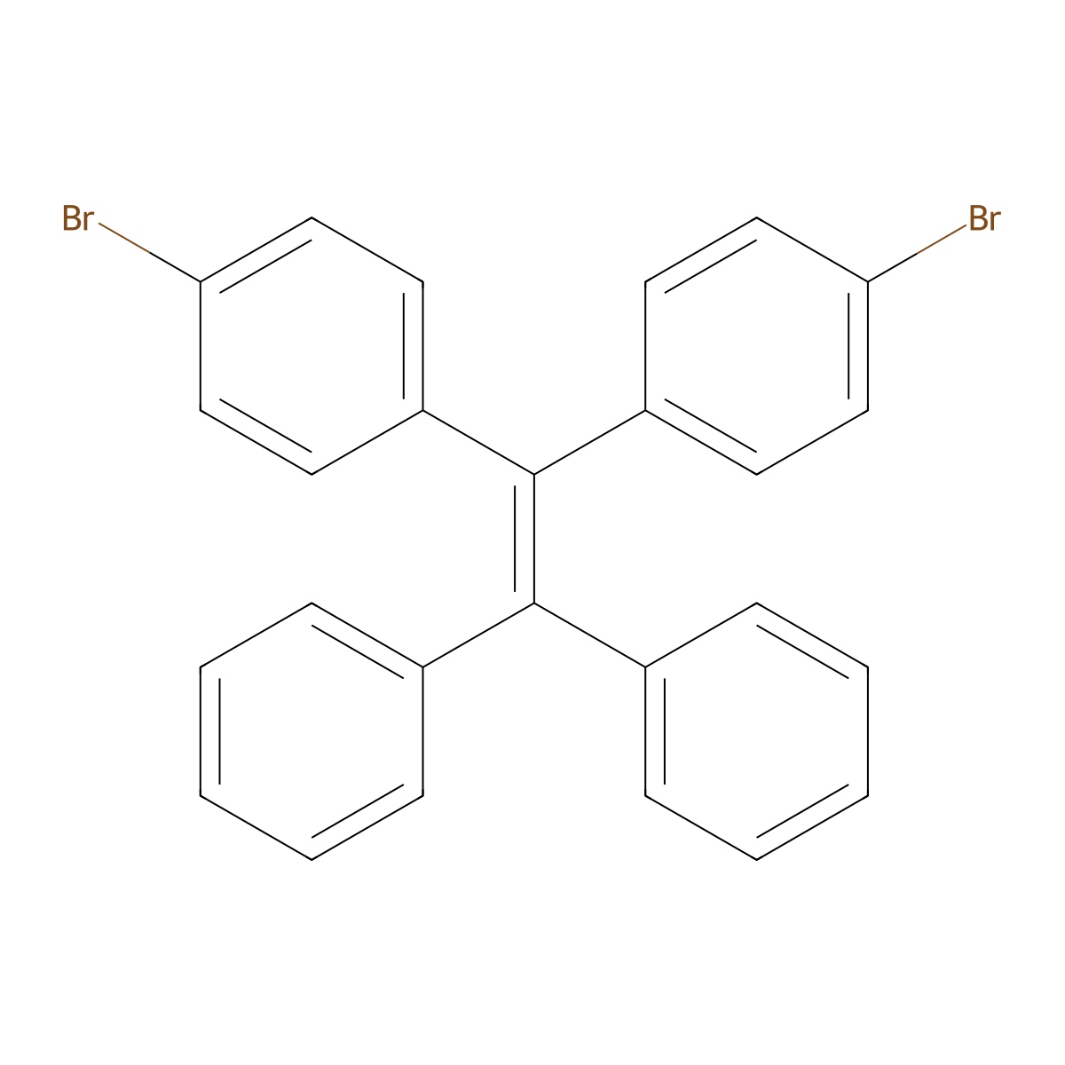 4,4'-(2,2-Diphenylethene-1,1-diyl)bis(bromobenzene) molecular structure, CAS 859315-37-0
