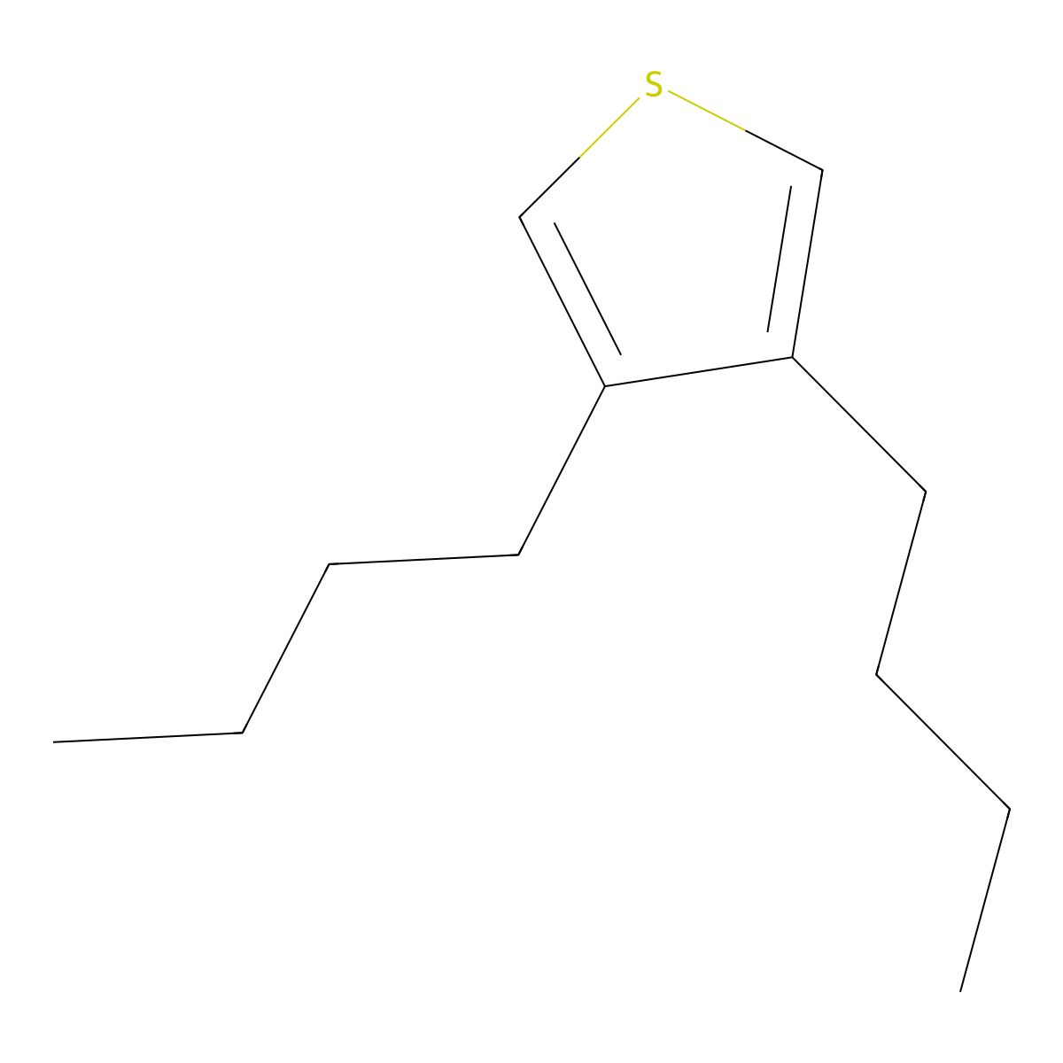 3,4-Dibutylthiophene molecular structure, CAS 85932-61-2