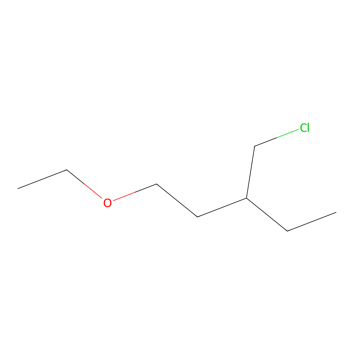 3-(Chloromethyl)-1-ethoxypentane molecular structure, CAS 859336-44-0