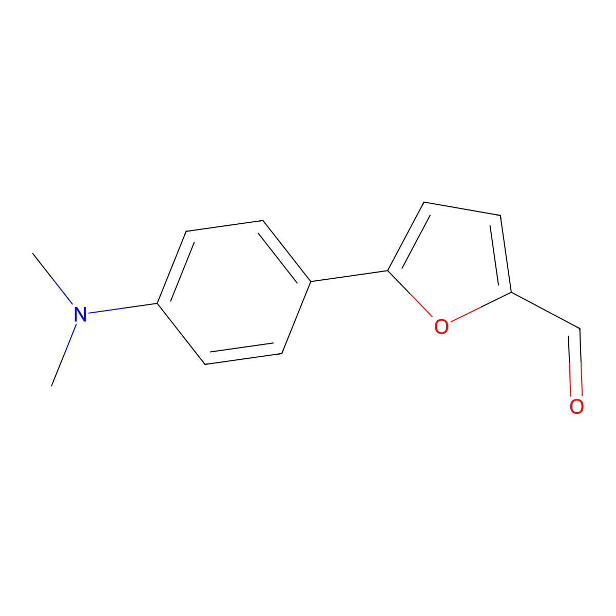 5-[4-(Dimethylamino)phenyl]-2-furaldehyde molecular structure, CAS 859441-85-3