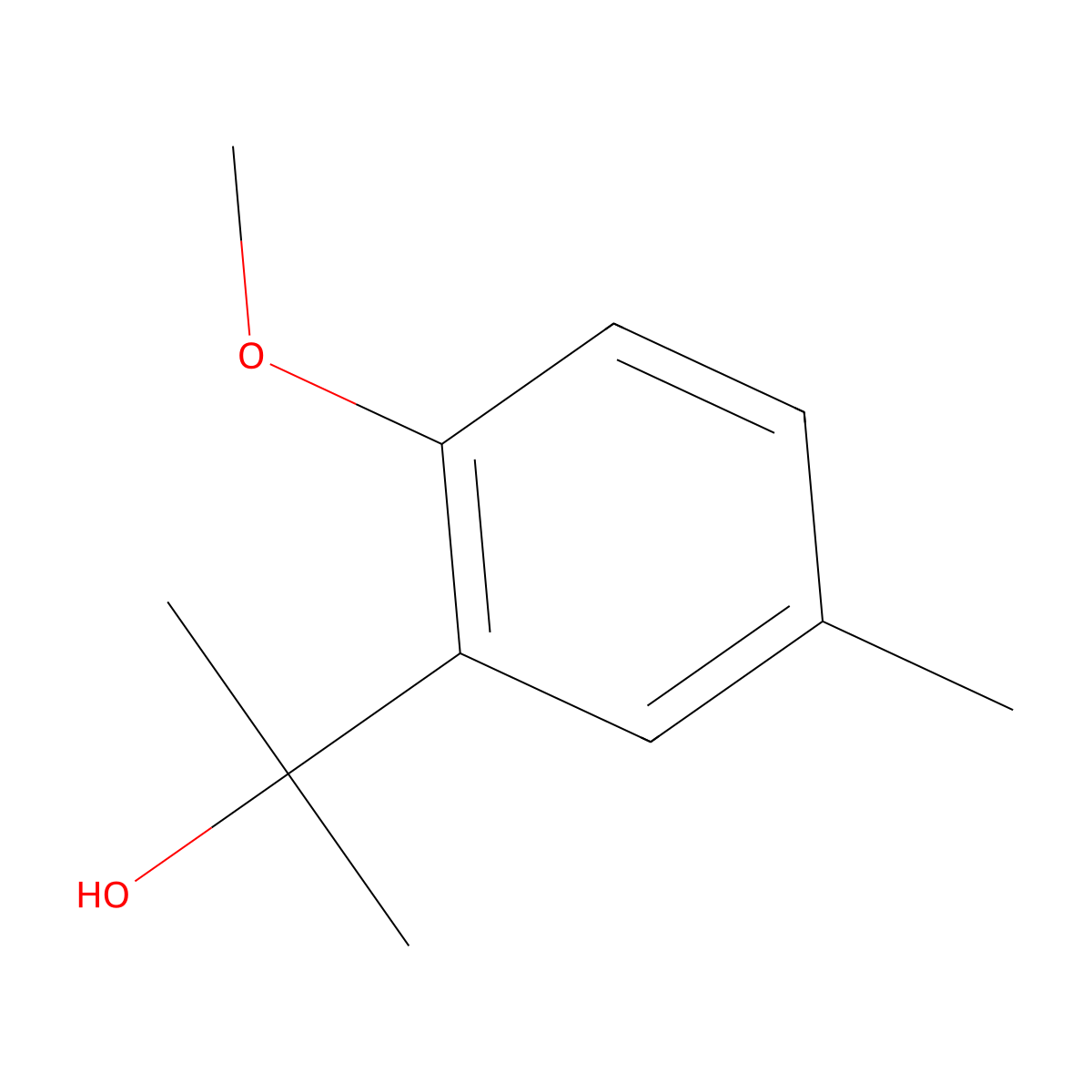 2-(2-Methoxy-5-methylphenyl)-2-propanol molecular structure, CAS 859450-18-3