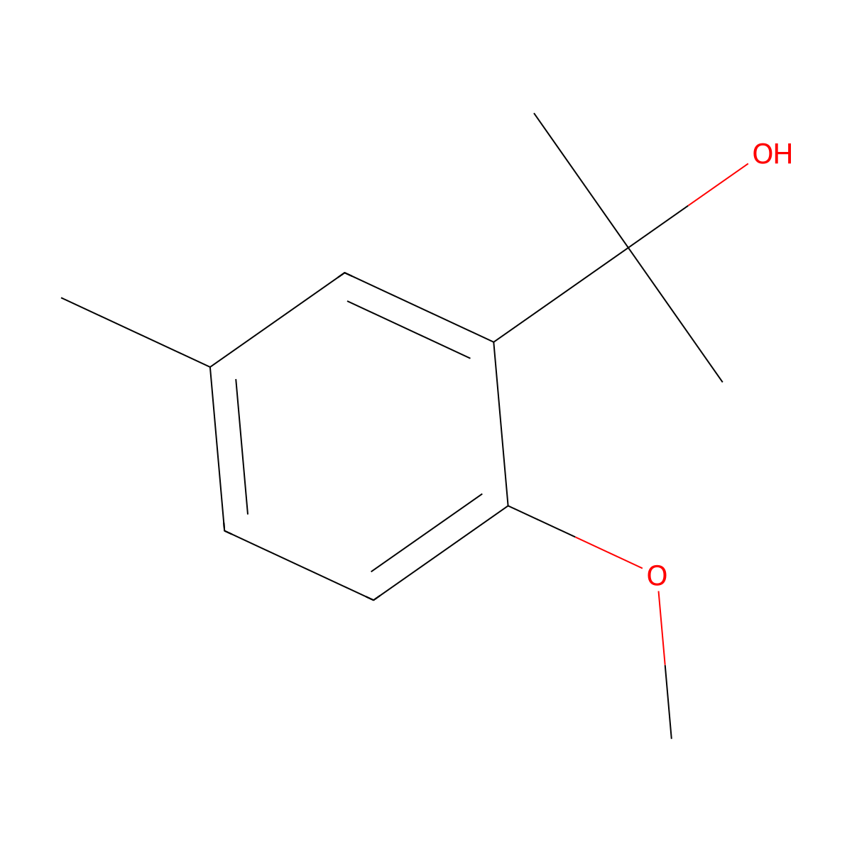2-(2-Methoxy-5-methylphenyl)-2-propanol molecular structure, CAS 859450-18-3
