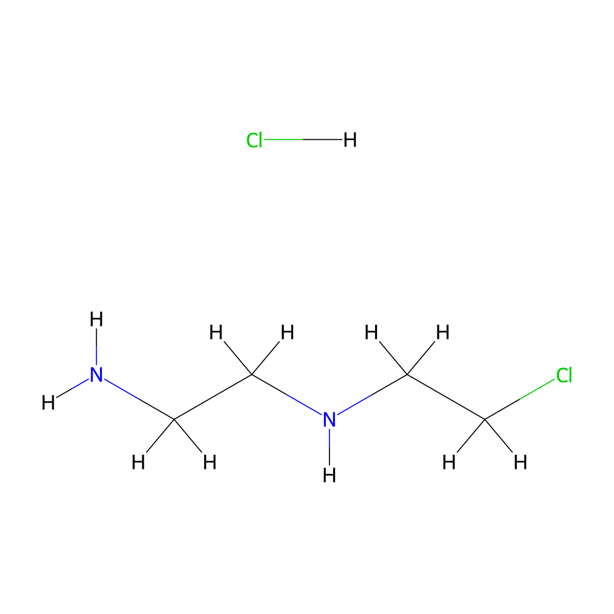 N-2-Chloroethyl ethylenediamine hydrochloride molecular structure, CAS 859456-63-6