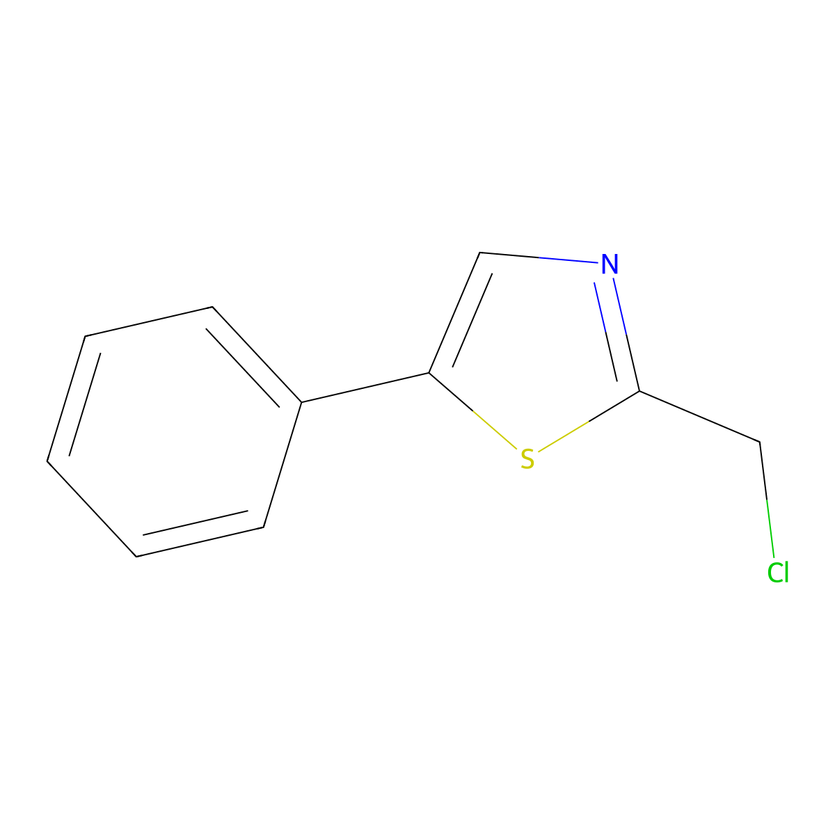 2-(Chloromethyl)-5-phenyl-1,3-thiazole molecular structure, CAS 859470-58-9