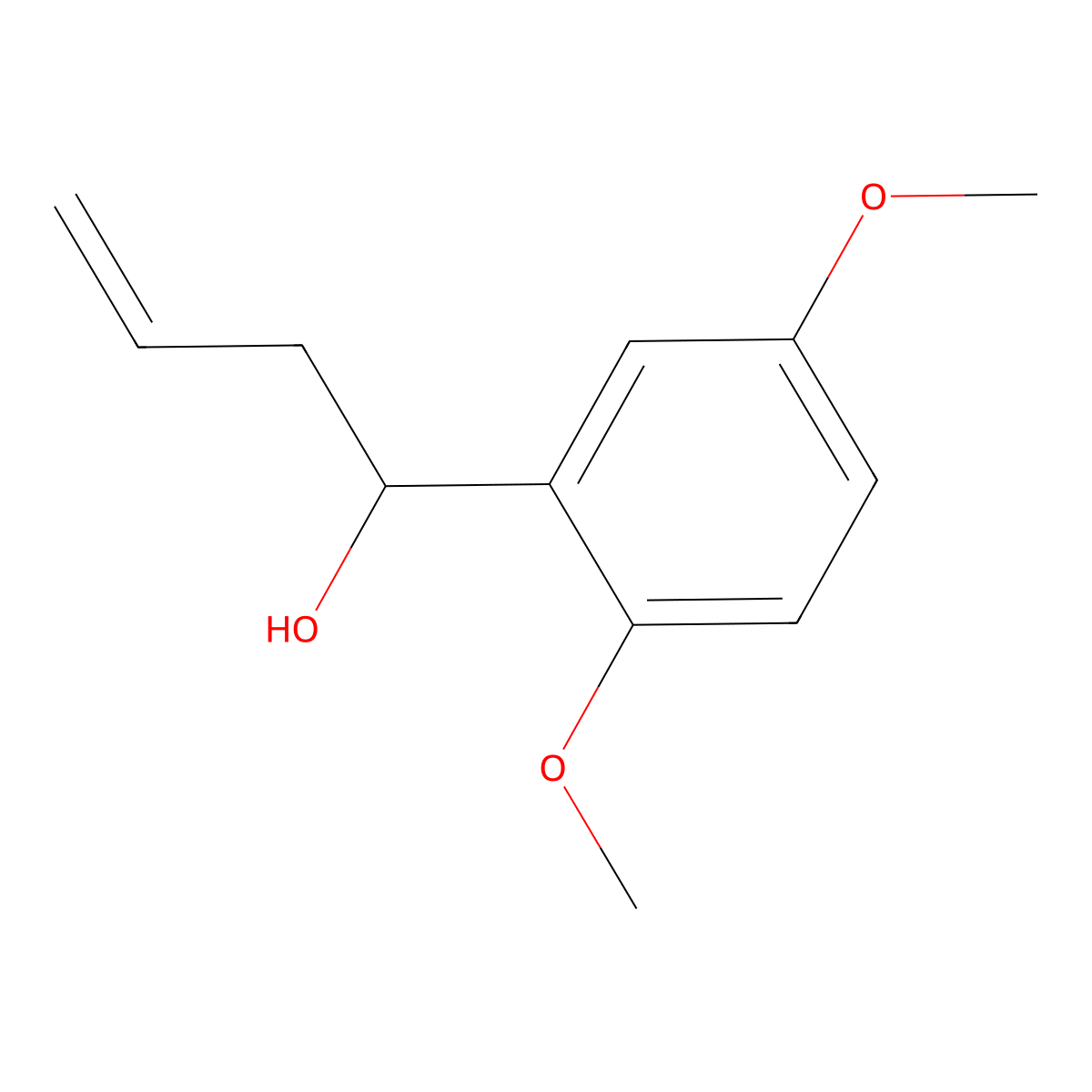 1-(2,5-Dimethoxyphenyl)but-3-en-1-ol molecular structure, CAS 859505-16-1